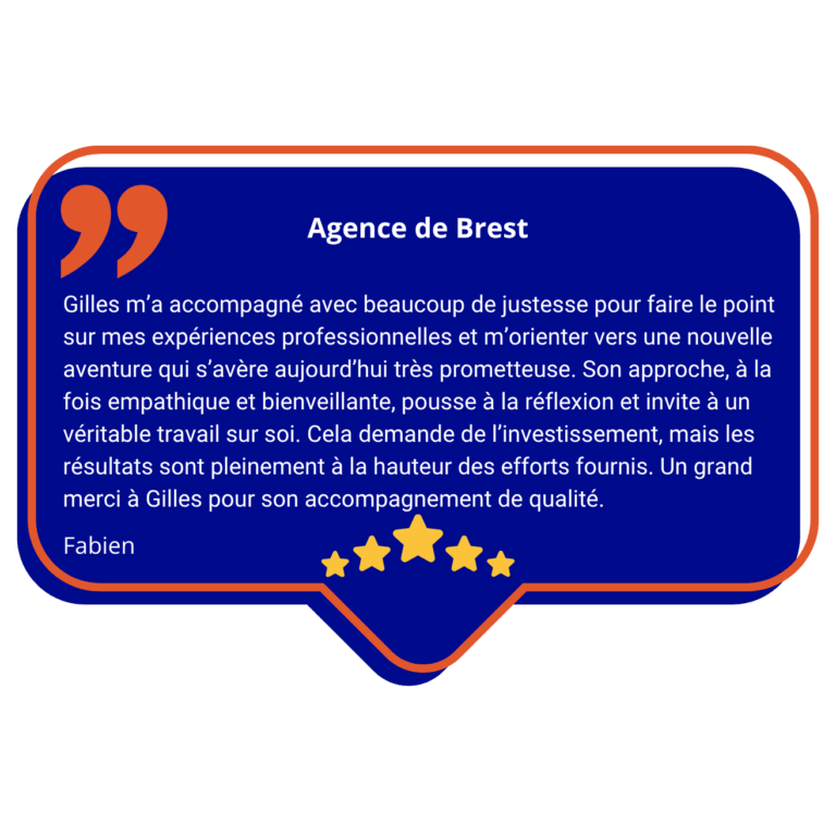 Avis Google de l'agence de Brest avec Gilles Calvez