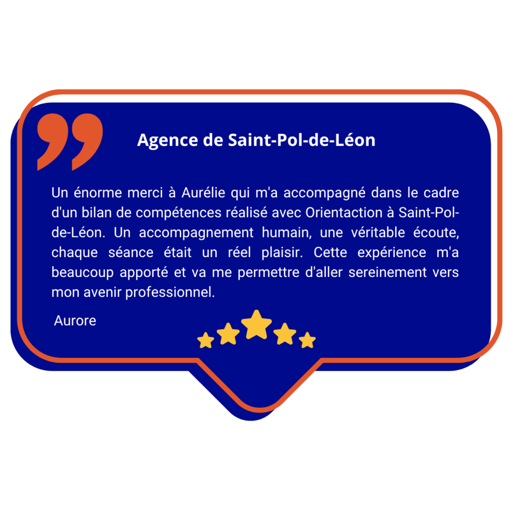 Avis Google de l'agence de Saint-Pol-de-Léon avec Aurélie Milhau