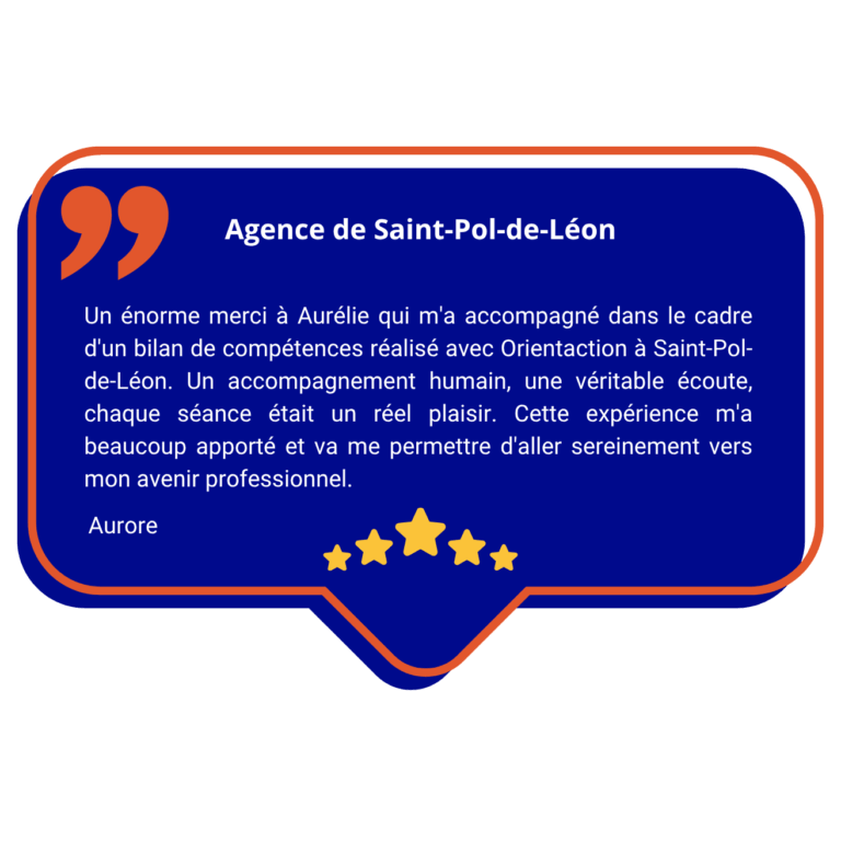 Avis Google de l'agence de Saint-Pol-de-Léon avec Aurélie Milhau