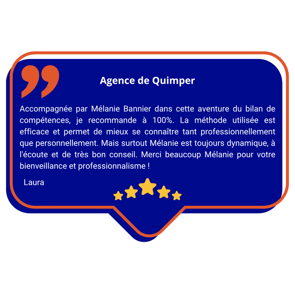 Avis Google de l'agence de Quimper avec Mélanie Bannier